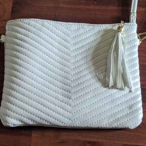 White Quilted Crossbody Bag
